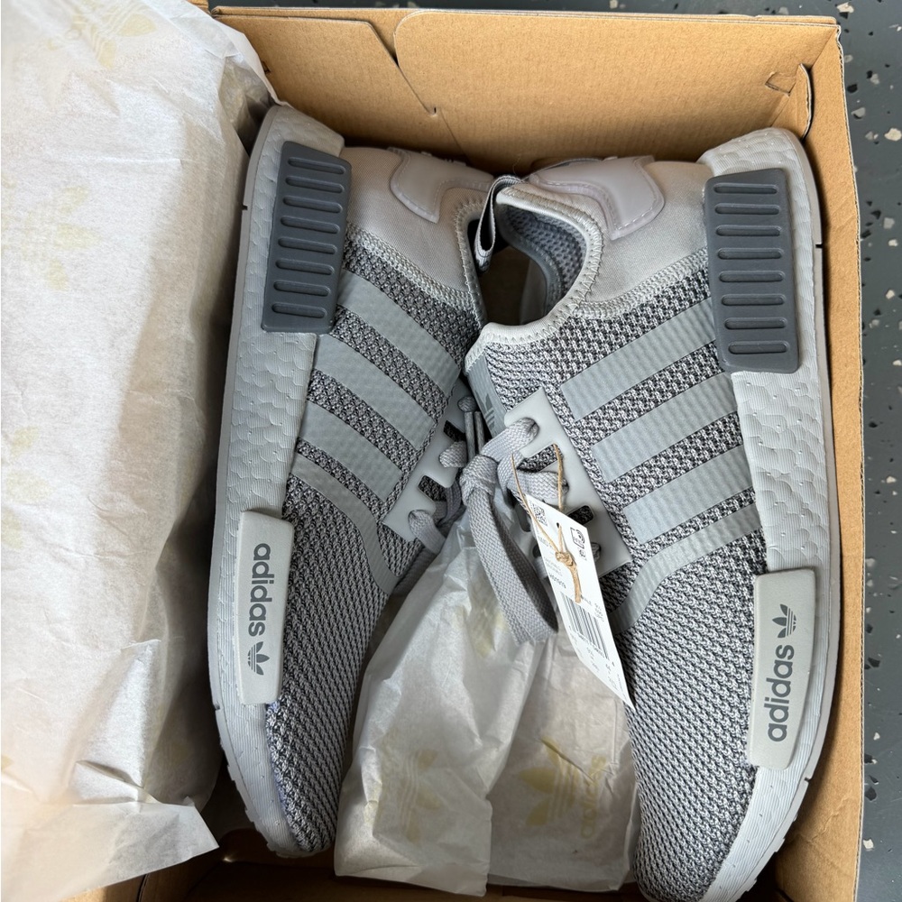 adidas NMD_R1 “light grey” Athletic Sneakers men’s size 10 NWT